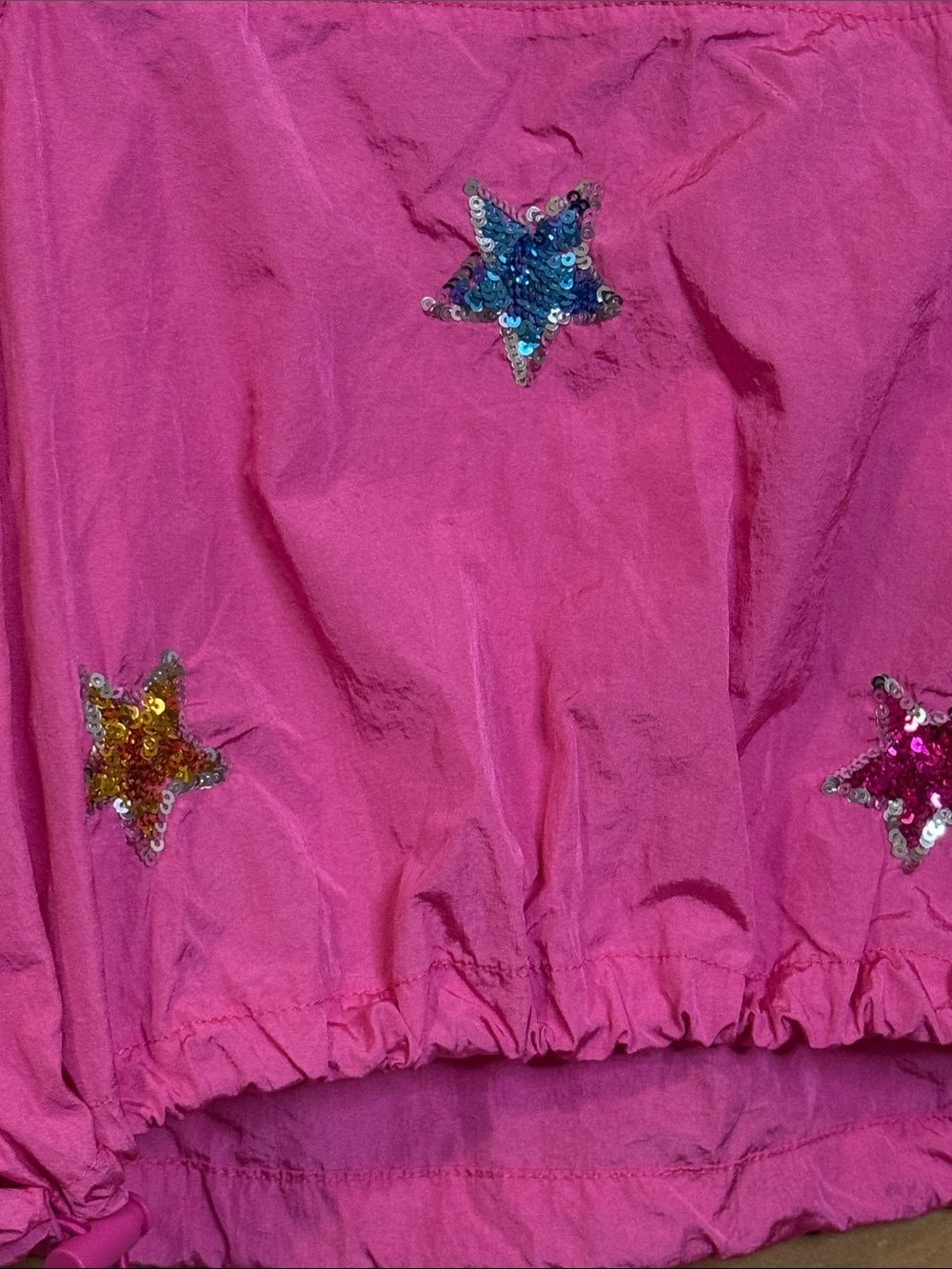 Peach Love California Hot Pink Sequin Star Mini Skirt - Picture 9 of 9